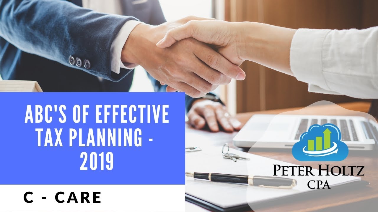 C is for Care, from ABC's of Effective Tax Planning